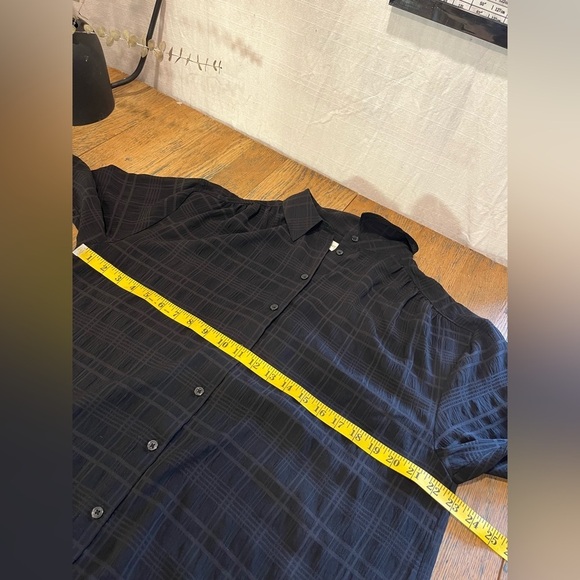 Addition Elle Black Textured Plaid Tunic - Size X - Picture 4 of 9